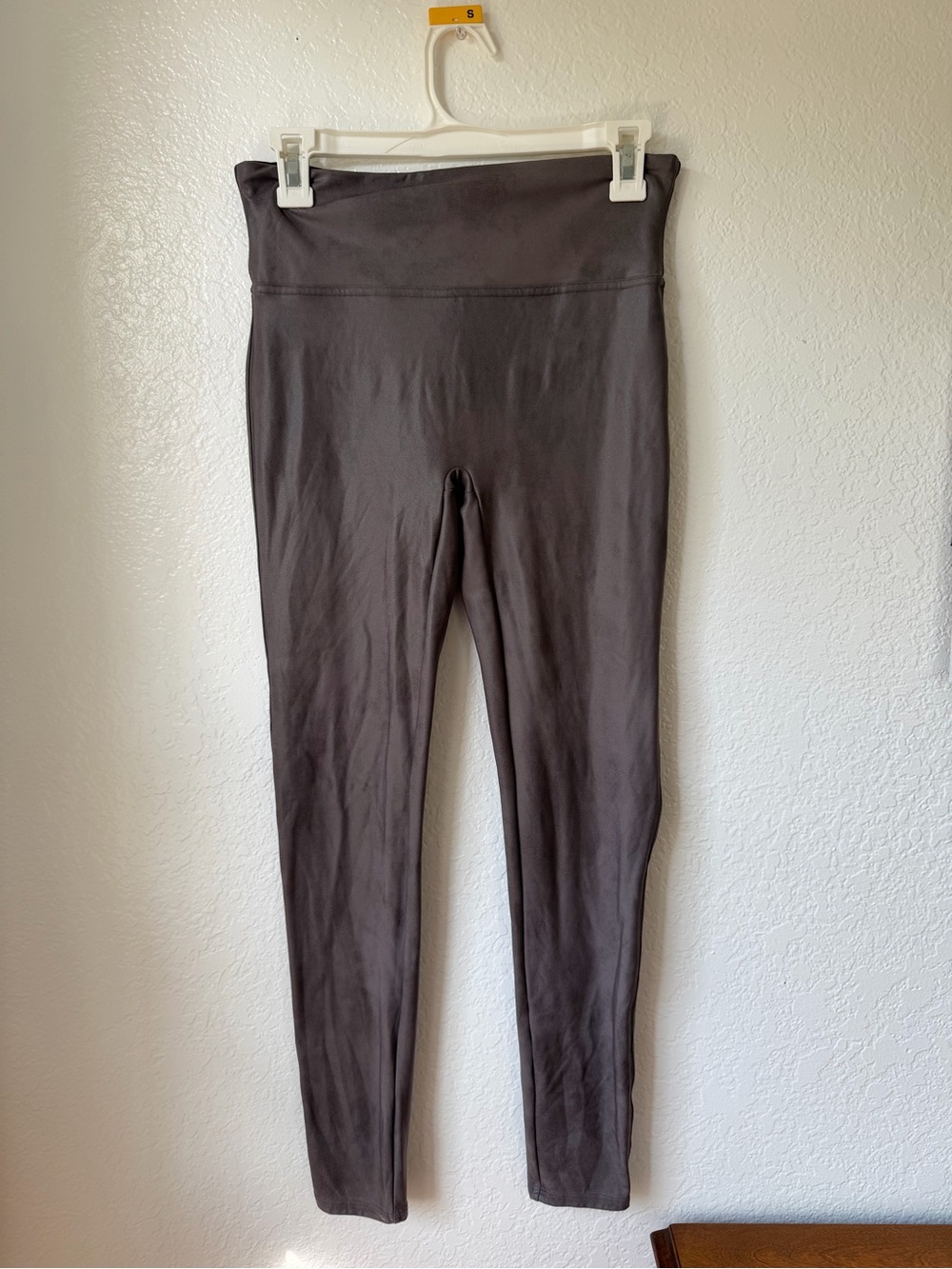 SPANX High-Waist Faux Leather Leggings Size L